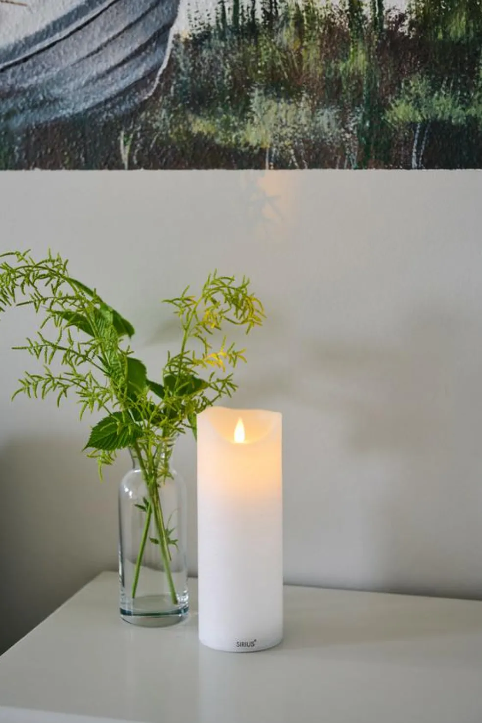 Sara Genopladelig LED Vokslys