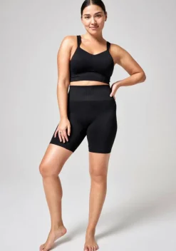 Seamless Rib Padded Sports Bra