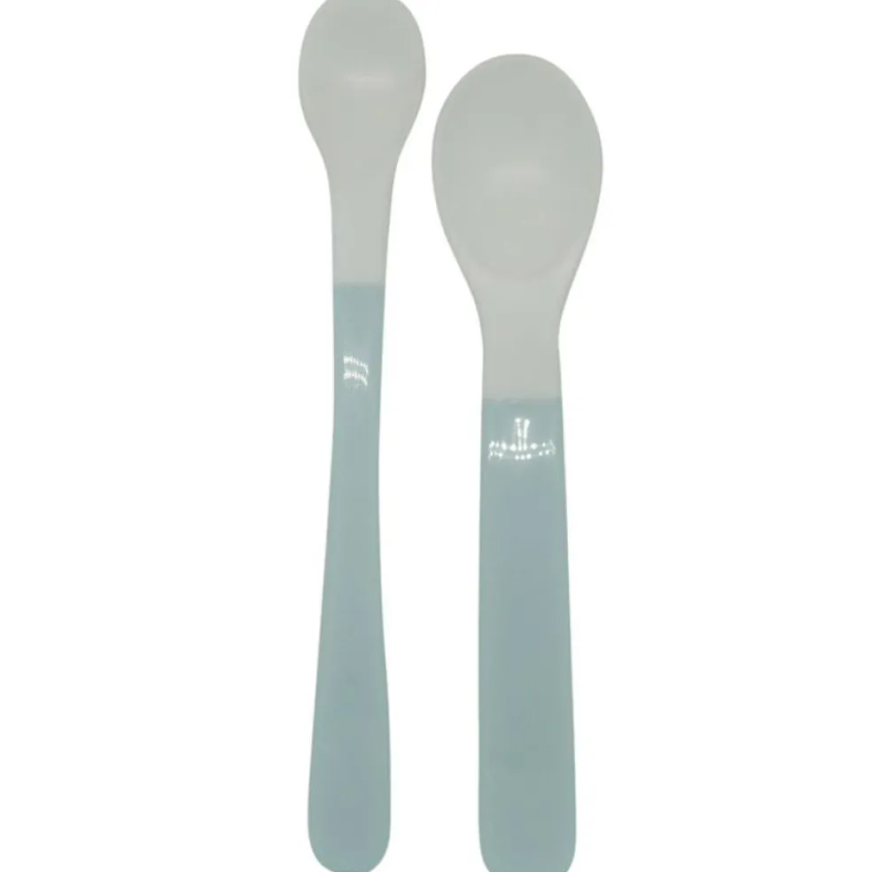Silikone Baby Ske Blue