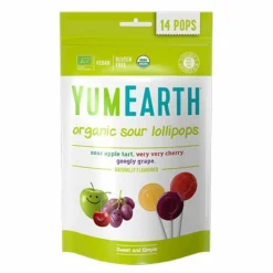 Slikkepinde Ø Yum Earth æble, kirsebær og vindrue