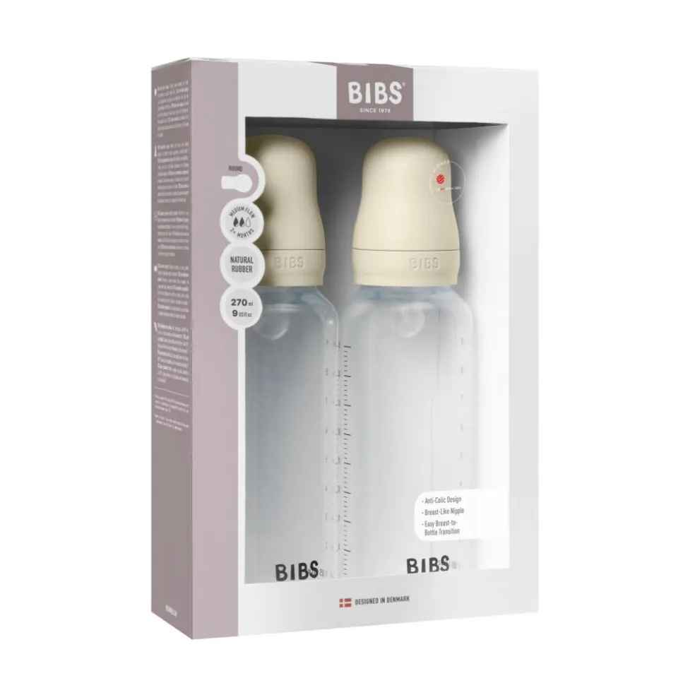 Sutteflaske Medium Flow Silikone 2-pak